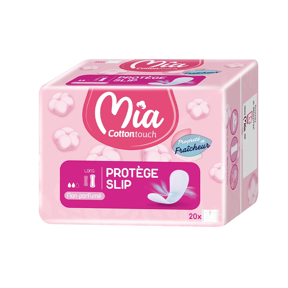 Mia Cotton Touch Slip Largo Sin Perfume - 20 Unidades