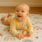 Matelas au sol 120x120cm Babymat - Happiness Rose
