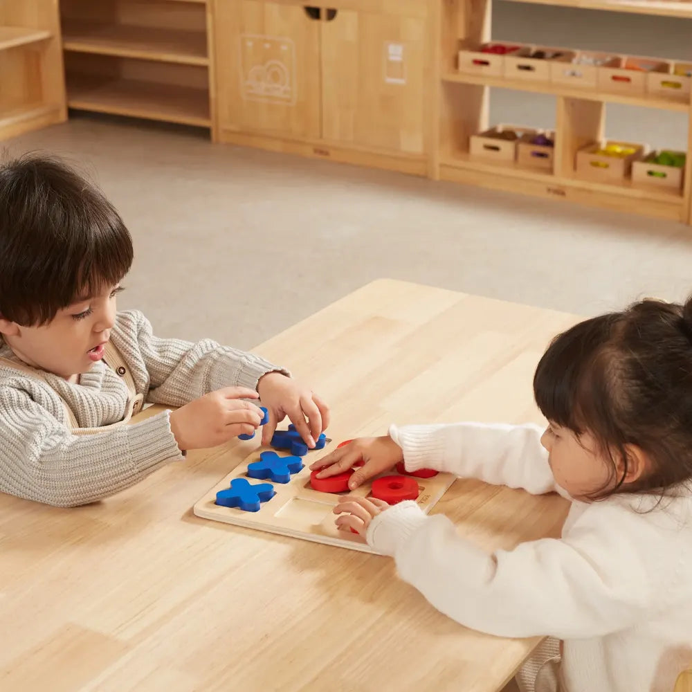 Viga Toys Juego de Tres en Raya de Madera - 3A+