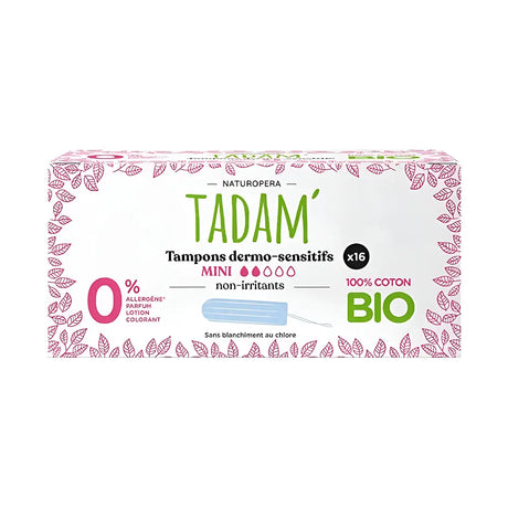 Tadam’ Tampons Dermo Sensitifs Mini - 16 Unités