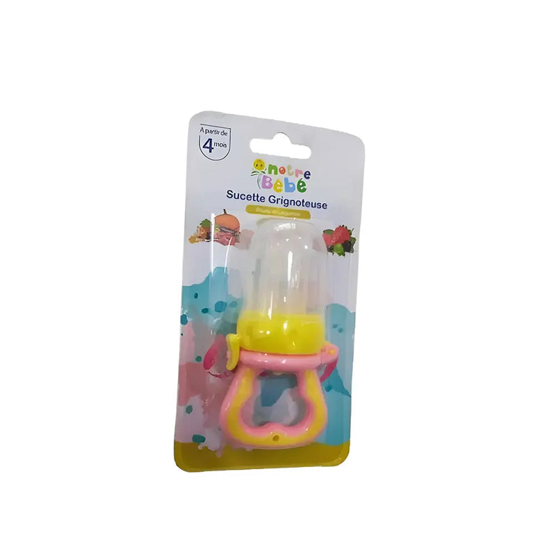 Notre Bebe Sucette Grignoteuse Fruits & Légumes +4m Première âge - Rose