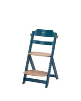 Chaise Haute En Bois TIMBA Avec Coussin Petrol Blue - Bébé Confort