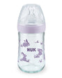 Biberon En Verre Nature Sens 240ml NUK - Mauve