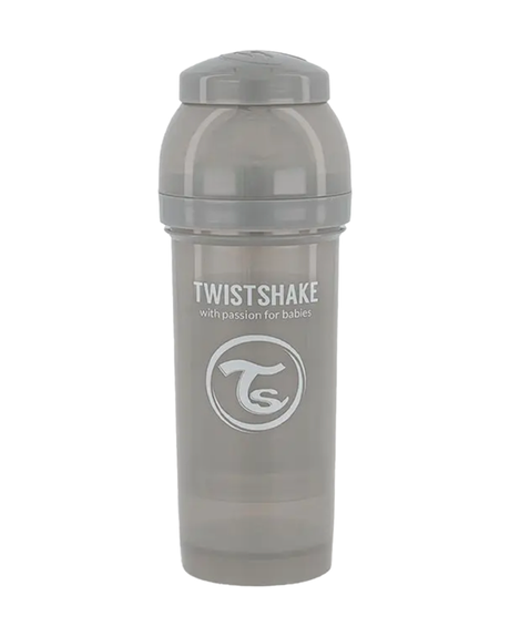 Twistshake Anti-Colic Baby Bottle 260ml 2M+ - Grey