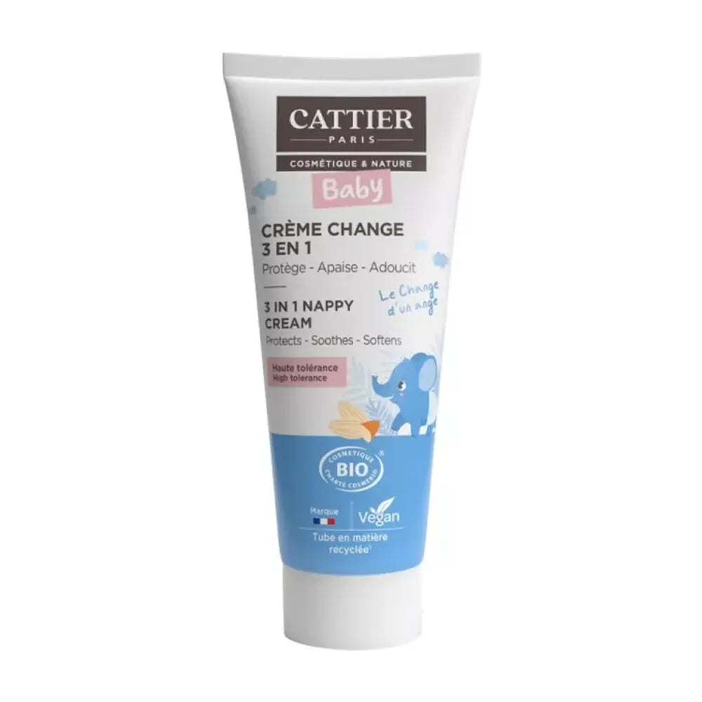 Cattier Baby Crème Change 3en1 Bio – 75ml