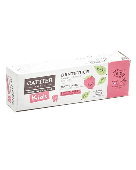 Dentifrice Cattier 2-6 ans - Goût Framboise