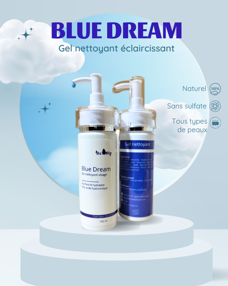 Be Nty Blue Dream Gel Nettoyant Visage Purifiant & Hydratant - 100 ml