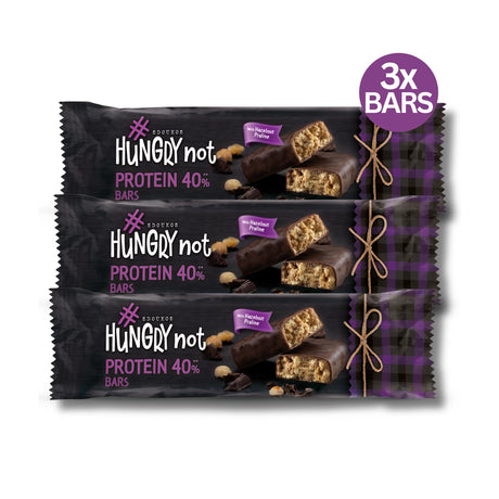 Hungry Not 3x PROTEIN bars 40% Milk Chocolate, Hazelnut Praline 135g