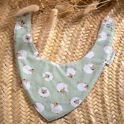 Bambidou Bavoir Bandana - Mouton Vert