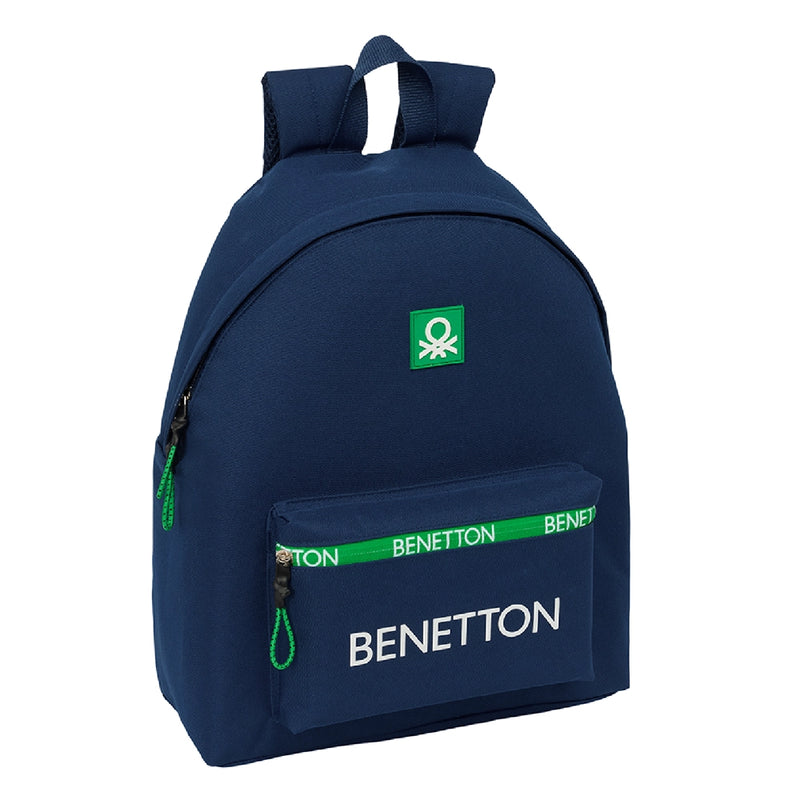 Safta Backpack for Benetton - Green & Navy Blue