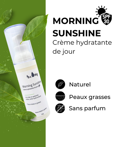 Be Nty Morning Sunshine Crème Hydratante de Jour SPF30 Anti-Rides & Apaisante Peau mixte à grasse - 30g