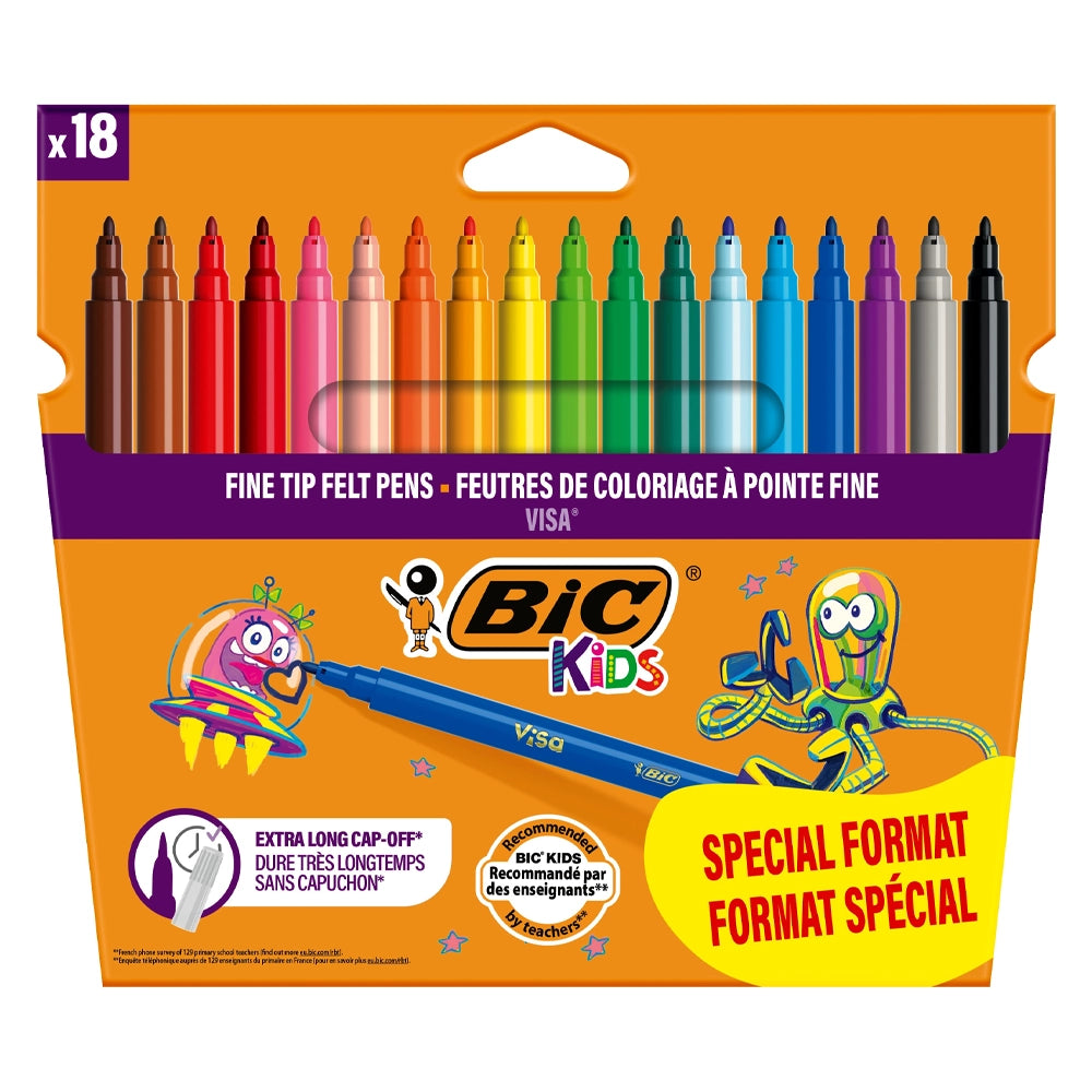 Boîte de 18 Feutres Visa Bic