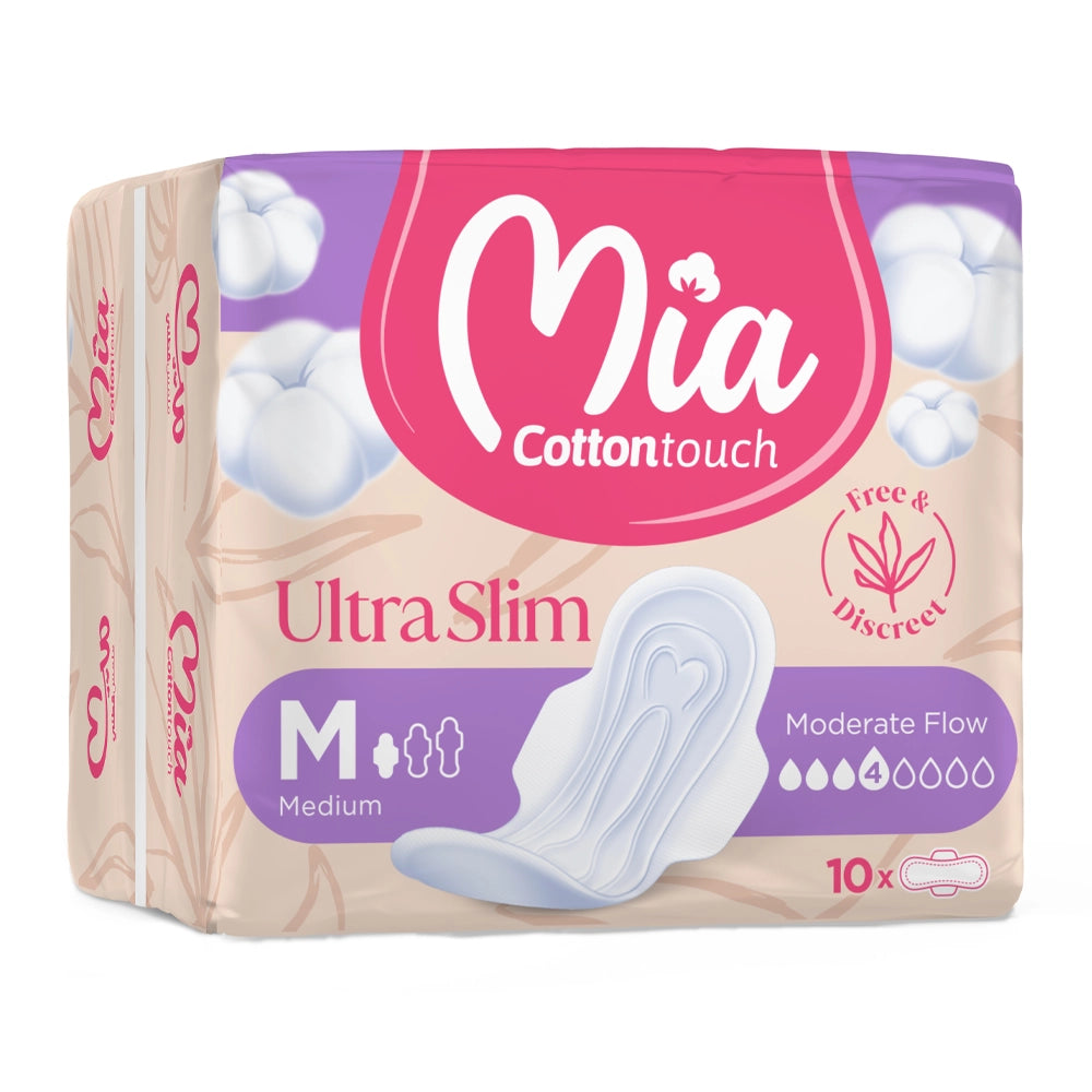 Mia Cotton Touch Ultra Slim Medium - 10 Unidades