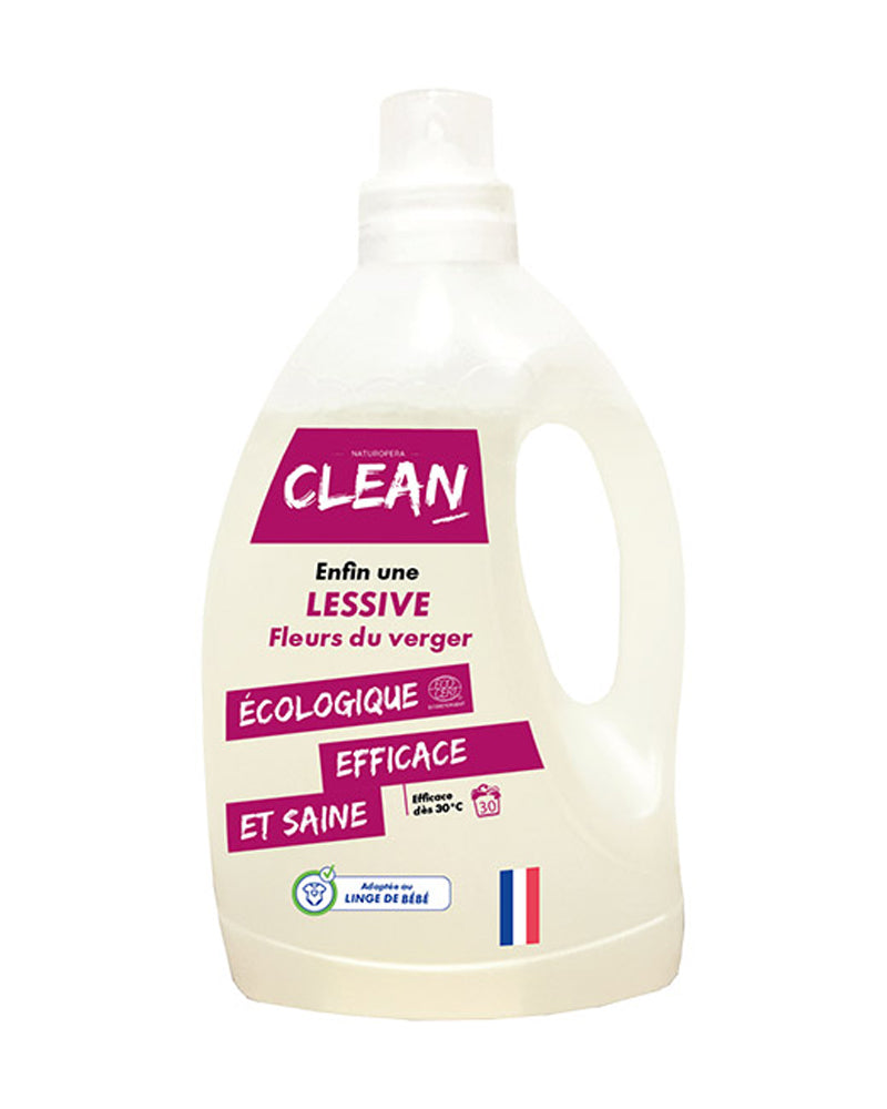 Clean Laundry Detergent 30 Washes Orchard Flower - 1.5L