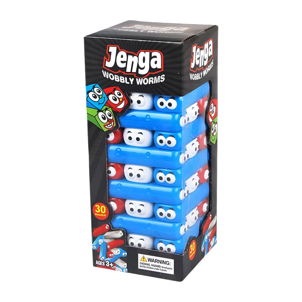 Juego de equilibrio Jenga Gusanos Tambaleantes 30 piezas - 3A+