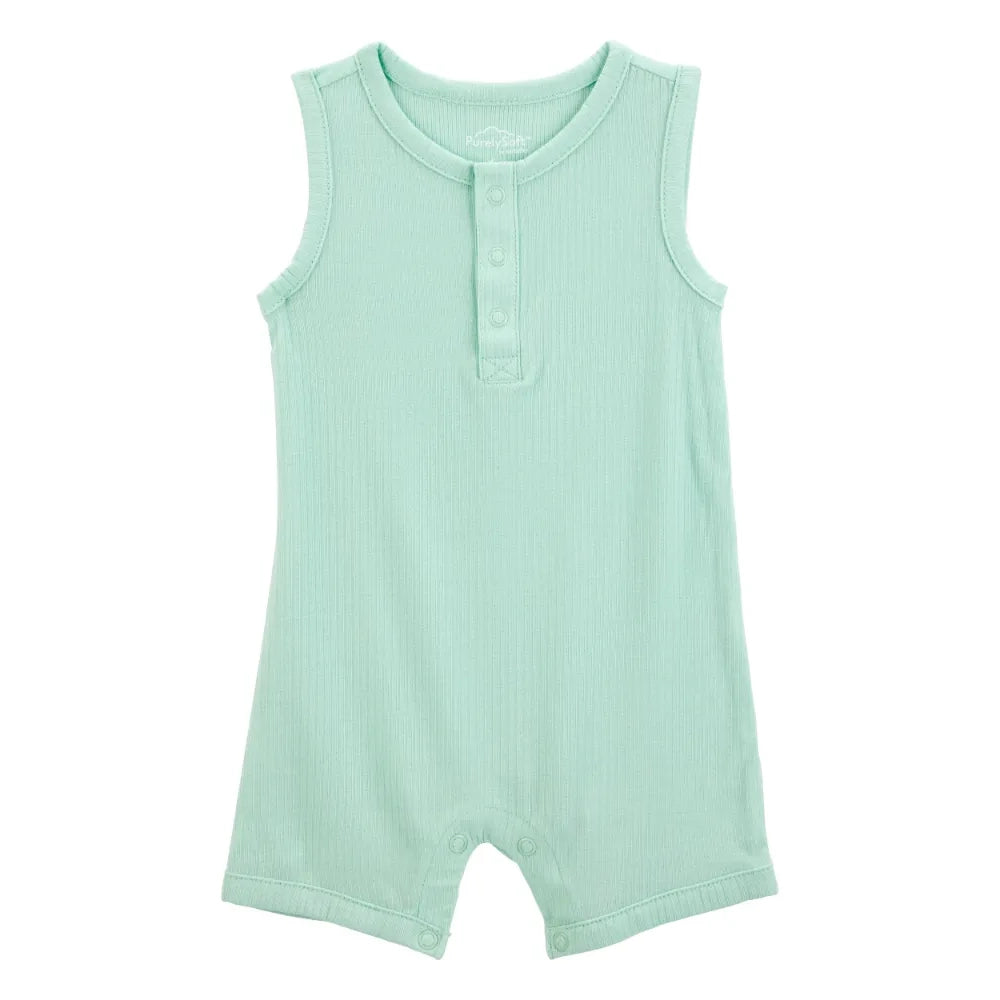 Carter's Baby PurelySoft Ribbed Romper - Mint