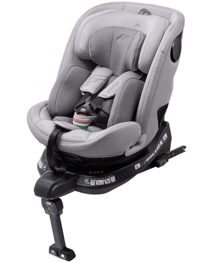 Siège Auto Fairgo avec Isofix 360º Groupe 0+/1/2/3 - Gris Clair