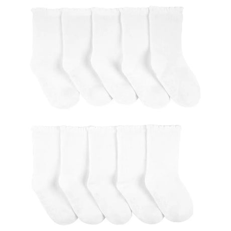 Lot de 10 Paires de Chaussettes Carter's - Blanc