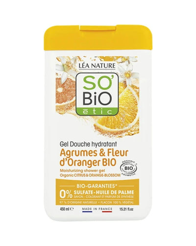So Bio Gel Douche Agrumes Fleurs d'Oranger 450 ml