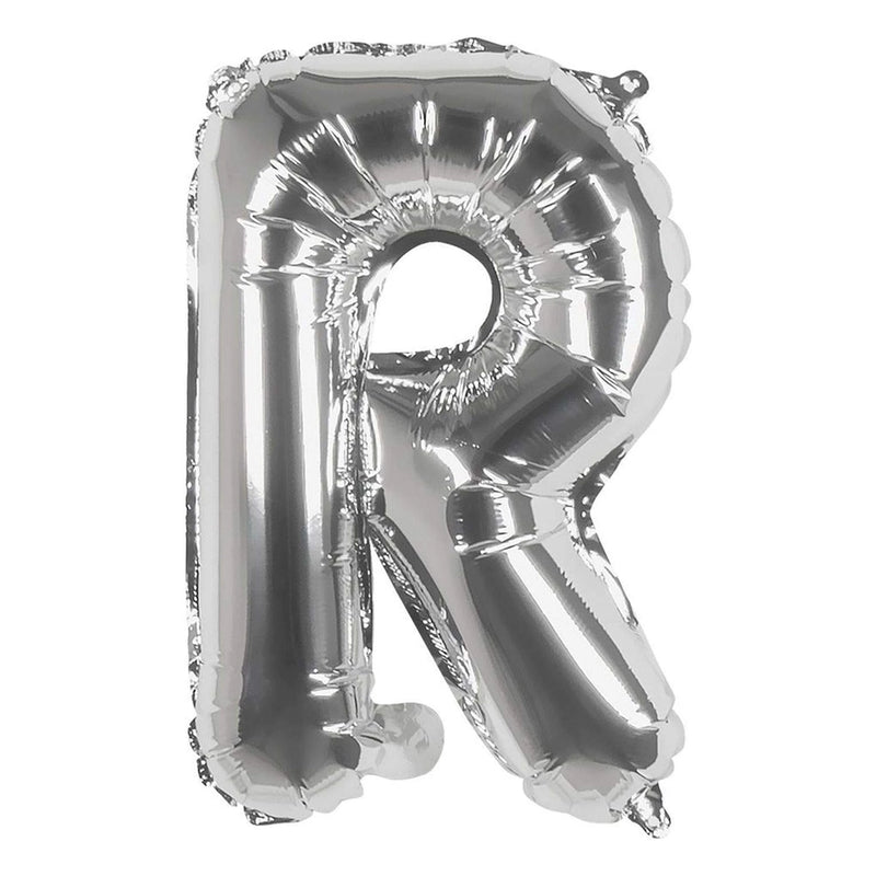 Ballon en Forme de Lettre R - Argenté