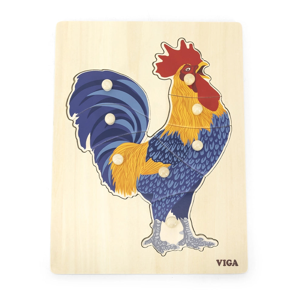 Viga Toys Puzzle Montessori 18M+ - Coq