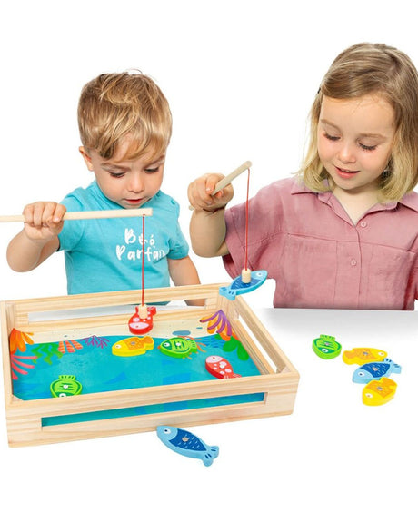 Molto Jeu de Pêche en Bois 15 Pièces