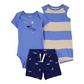 Ensemble 3 Pièces Carter's  - Bleu