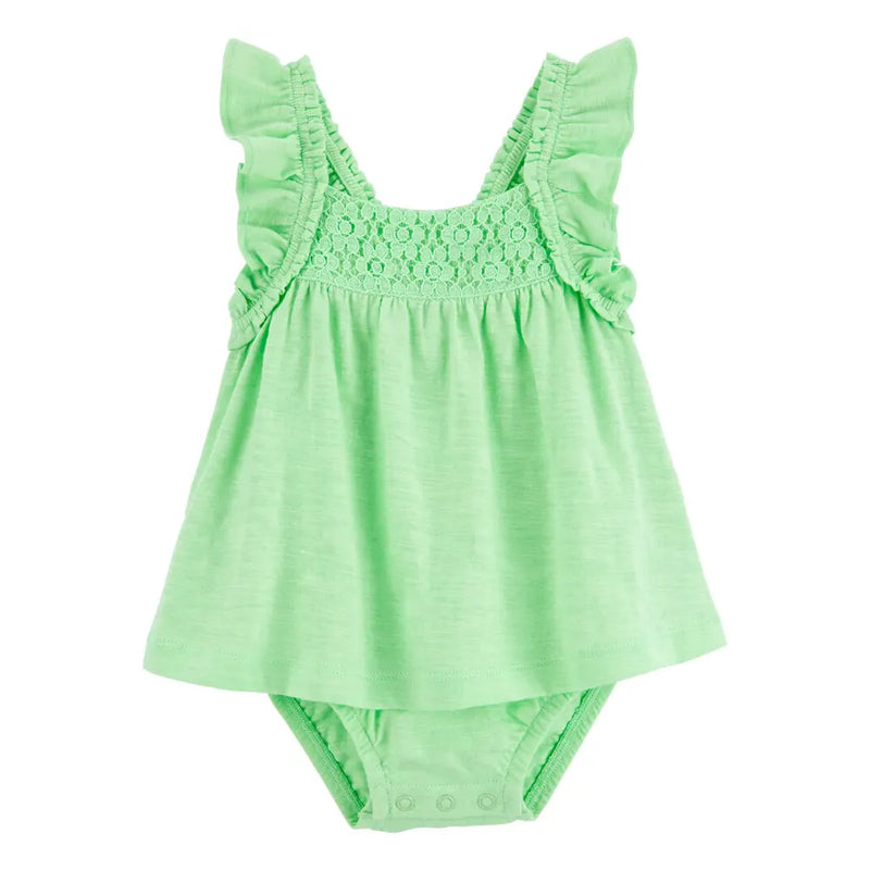Carter's Eyelet Jumpsuit - Green