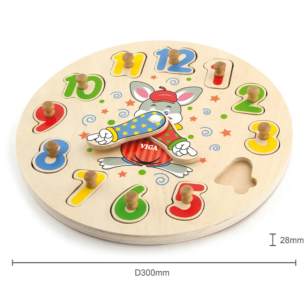 Viga Toys Puzzle d'Horloge 2A+