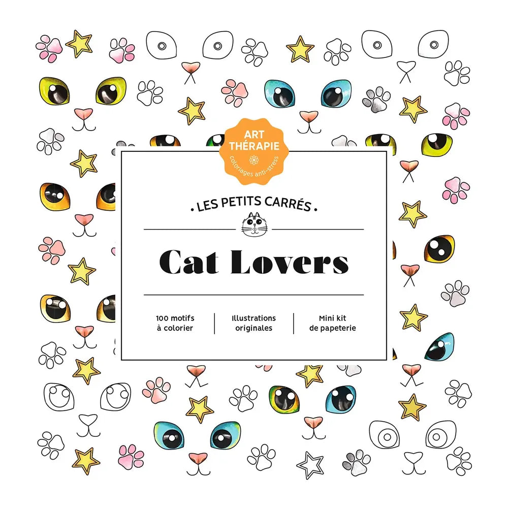 Hachette Les Petits Carrés d'Art-Thérapie – Cat Lovers