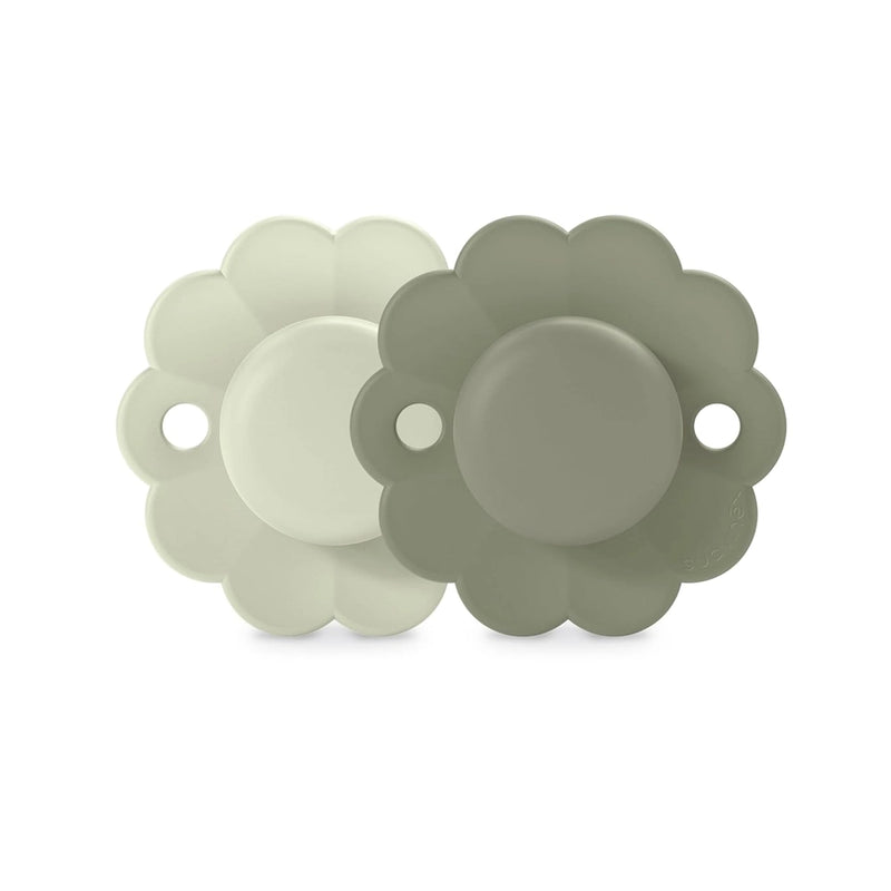 Suavinex Pack de 2 Sucettes Physiologique 6-18M - Aqua & Green
