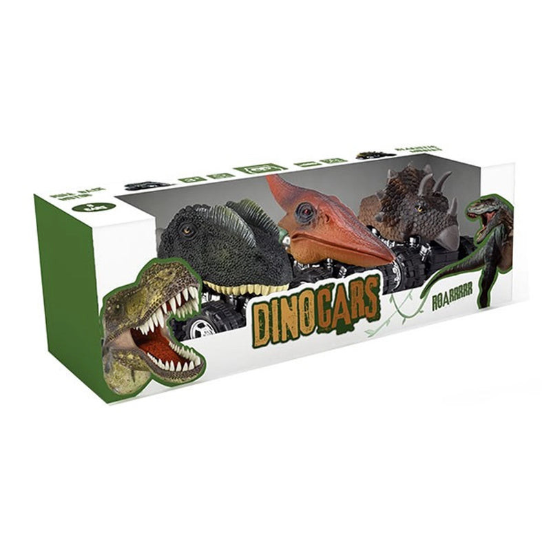 Eurekakids Pull Back Dino Cars - 1 - 3A+