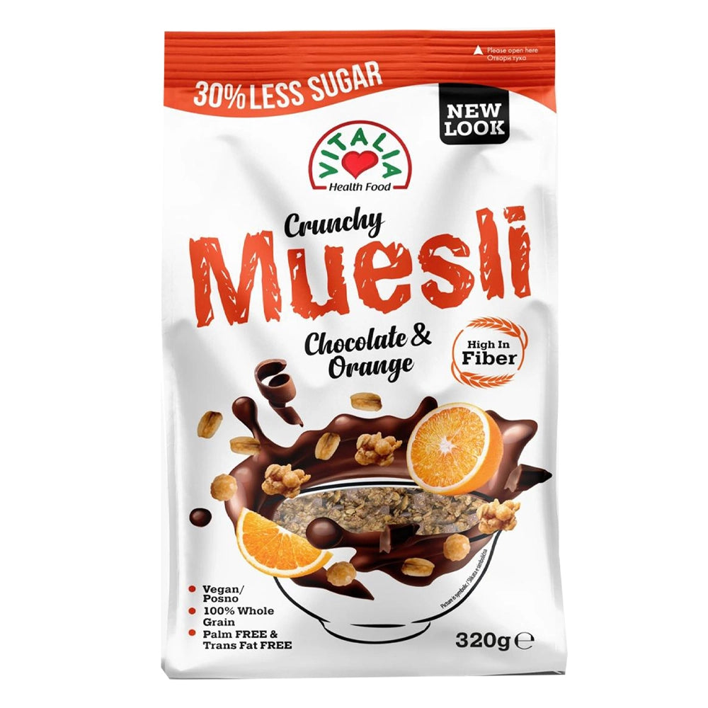 Vitalia Health Food Crunchy Muesli Chocolate Orange - 320g