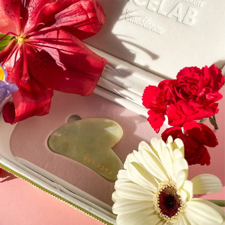 Facelab Coffret Gua Sha Coeur - Jade Vert
