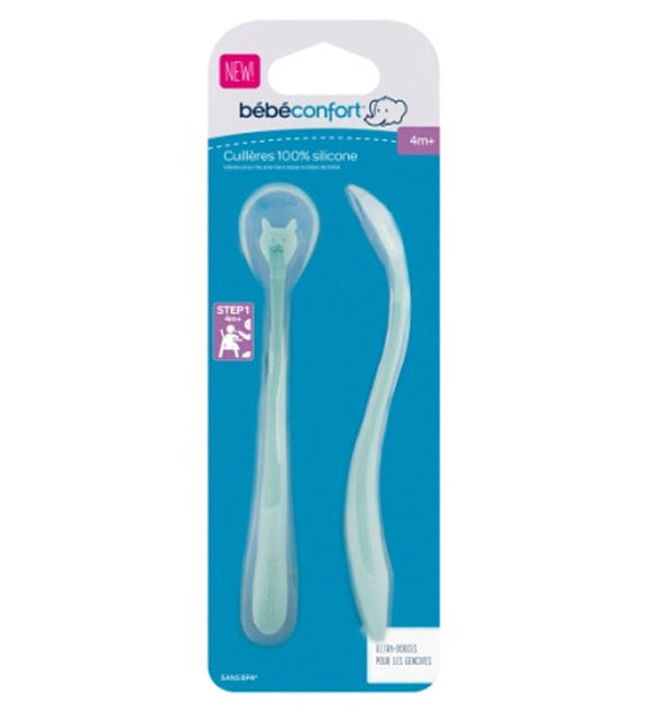 Bébé Confort cuillères en silicone douces x2 taille 2 dans leur emballage