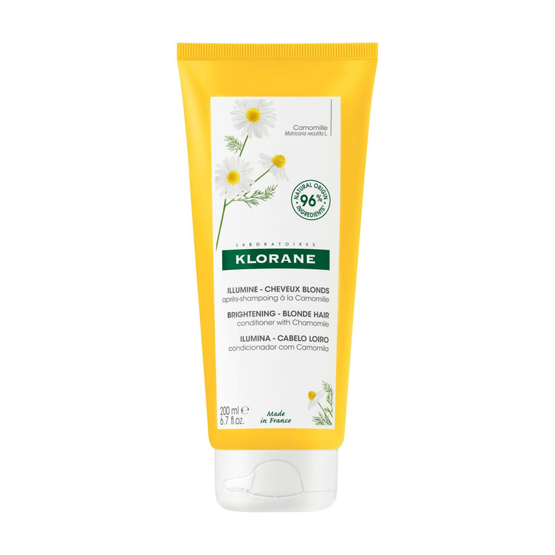 Klorane - Acondicionador para reflejos rubios con camomila - Cabello rubio a castaño 200 ml