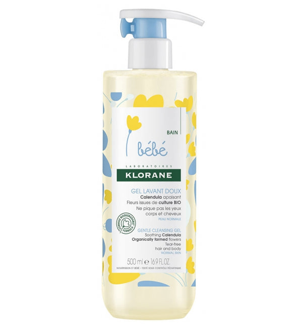 Klorane Bébé Gel de baño suave con caléndula calmante - 500 ml