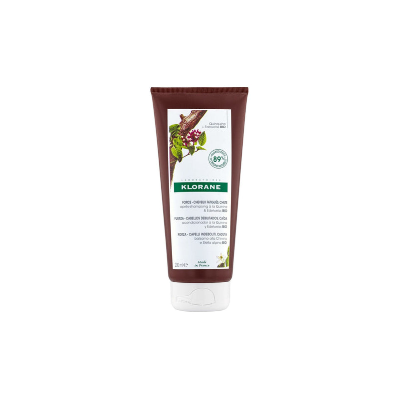 Klorane - Acondicionador con Quinina y Edelweiss orgánico - Caída del cabello, cabello cansado