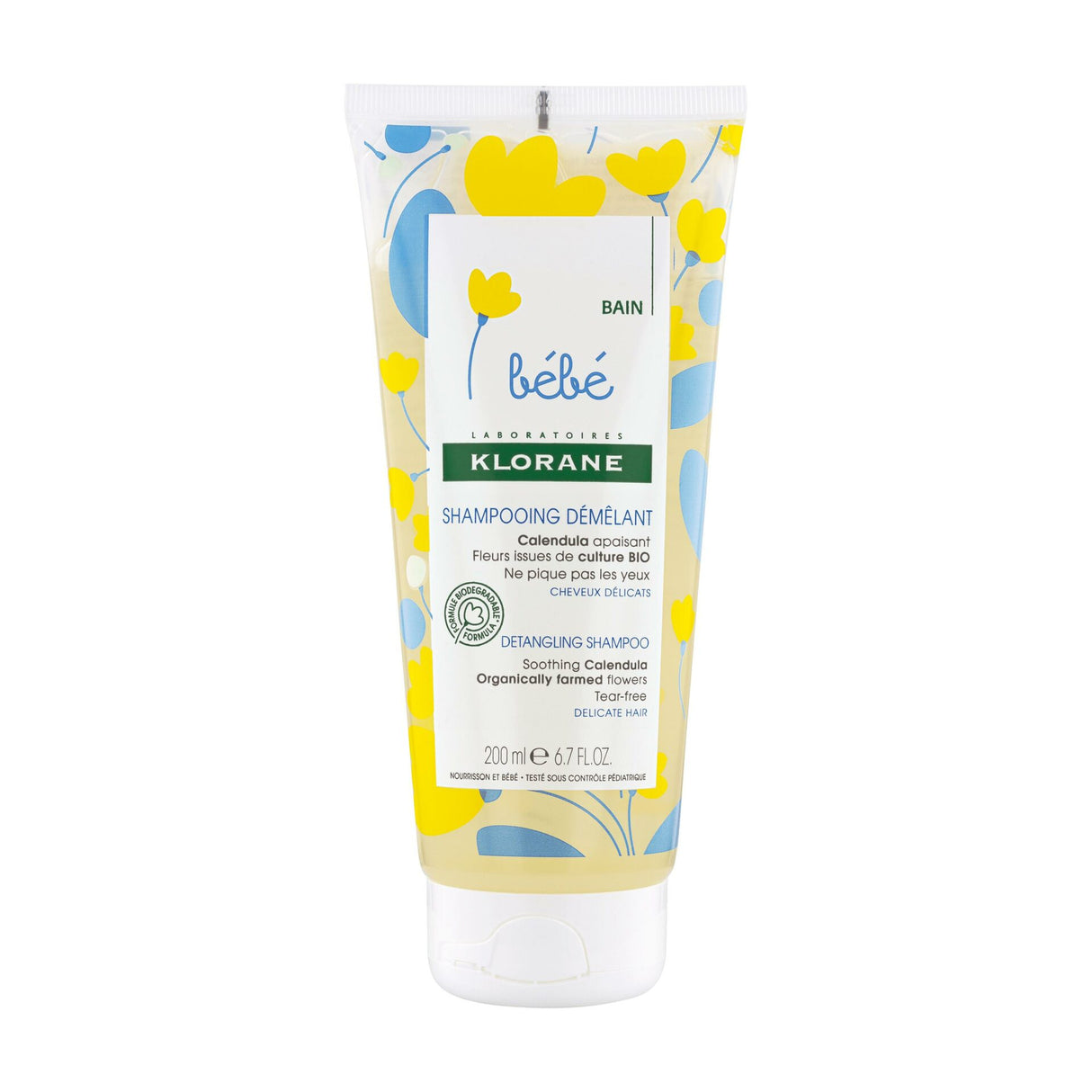 Klorane Bebé Champú Desenredante con Caléndula Calmante - 200ml