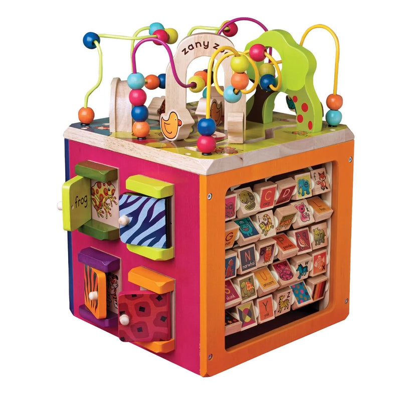B. Toys Giant Wooden Activity Cube 12M+