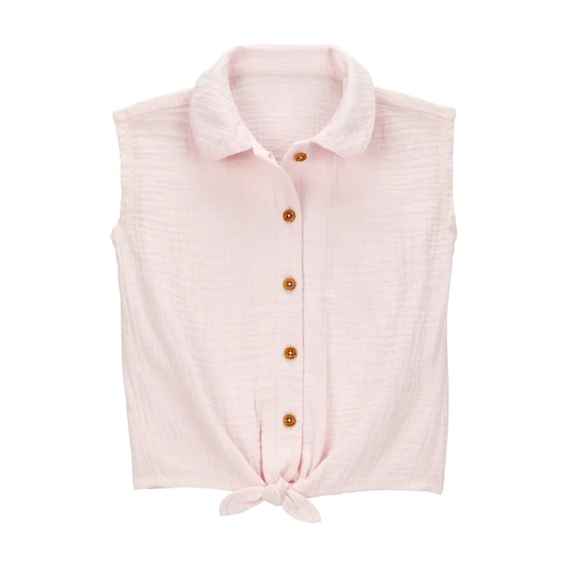 Chemise Sans Manches Nouées Fille Carter's - Rose Pastel