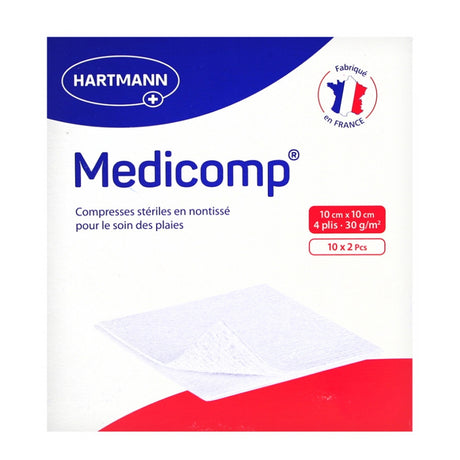 Hartmann  Medicomp® S 40 Compresses non tissé Stériles 10x10cm