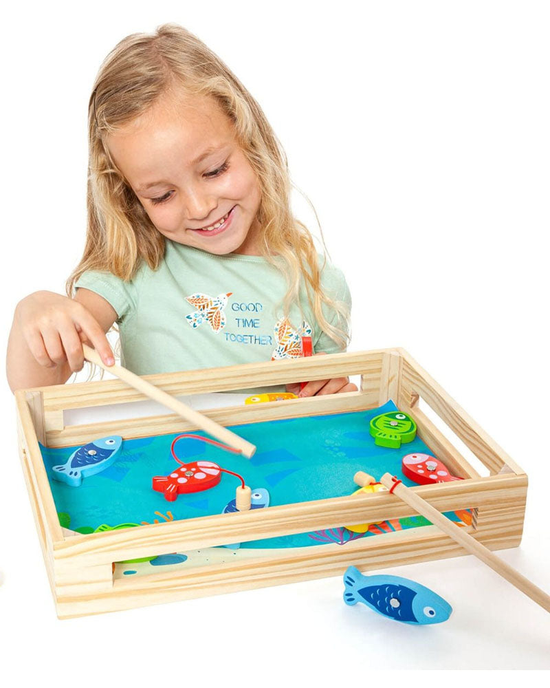 Molto Jeu de Pêche en Bois 15 Pièces