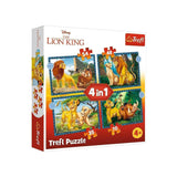 Trefl 4-in-1 Lion King Adventures Puzzle - 4A+