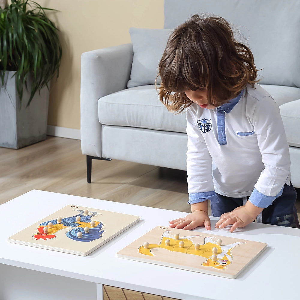 Viga Toys Puzzle Montessori 18M+ - Coq