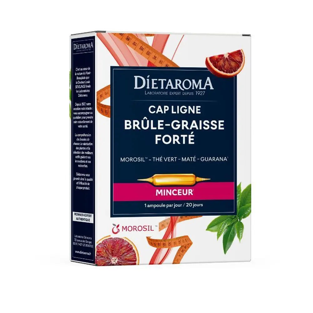 Dietaroma Cap Ligne Brûle Graisse Forte 20 Ampoules x 10ml