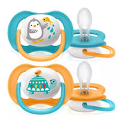 Avent Lot de 2 Sucettes Orthodontiques Ultra Air Animals 6-18m