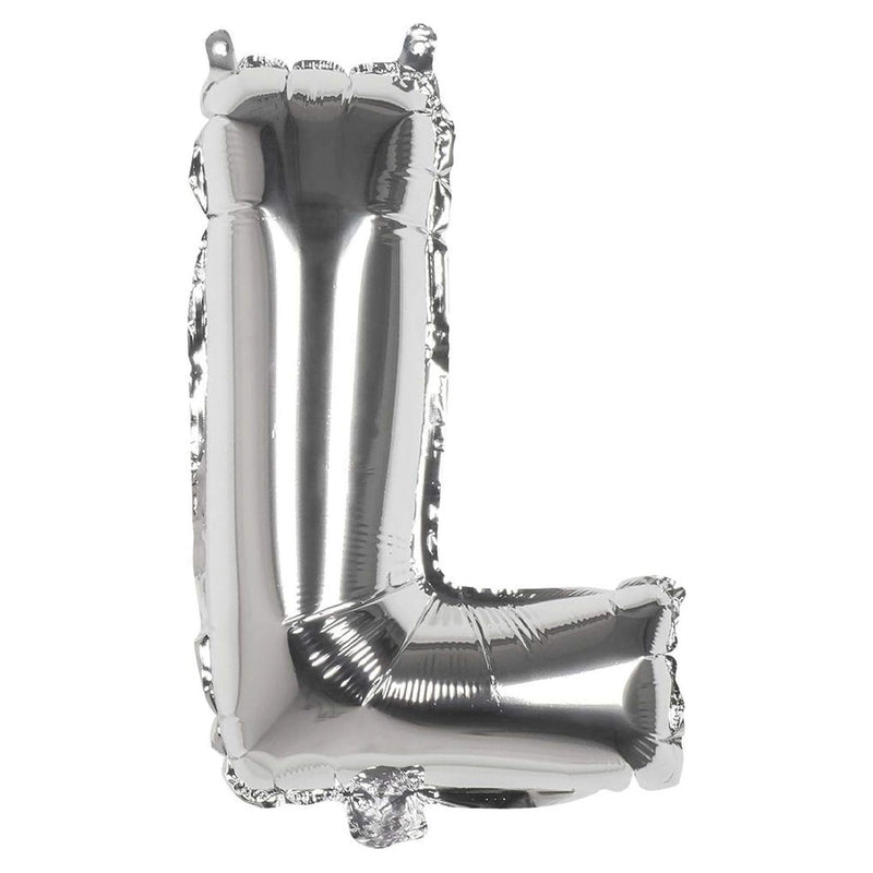 Ballon en Forme de Lettre L - Argenté