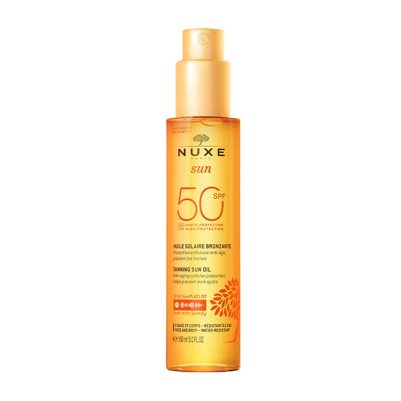Nuxe Sun Tanning Oil SPF50 Face and Body - 150ml