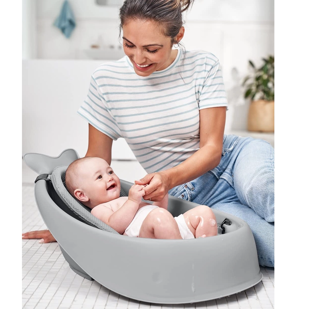 Skip Hop Baignoire Moby Smart Sling 3 Étapes - Gris
